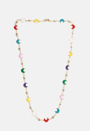 Collana lune multicolor