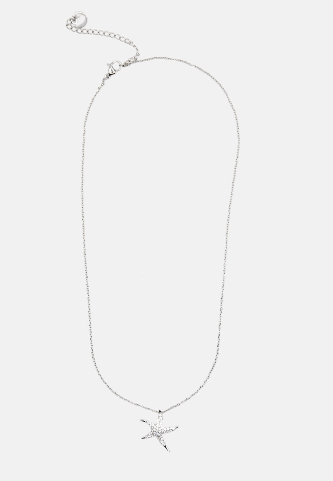 Collana con stella e brillantini
