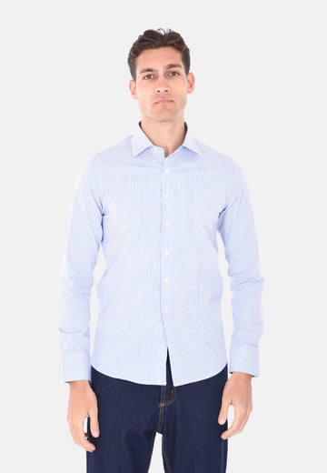 Camicia a righe strette