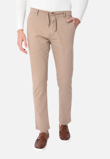 Pantalon nid d'abeille avec cordon de serrage