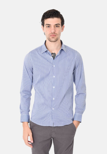 Camicia a righe sottili