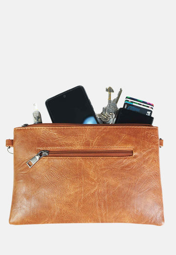 Pochette rettangolare con zip