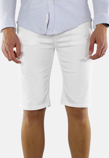 Bermuda di jeans strappati