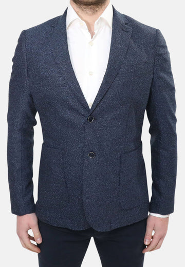 Giacca in lana blu