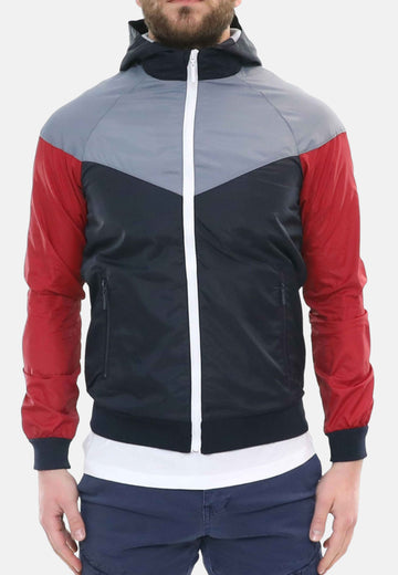 Veste imperméable multicolore