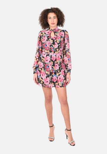 Robe avec encolure goutte d'eau