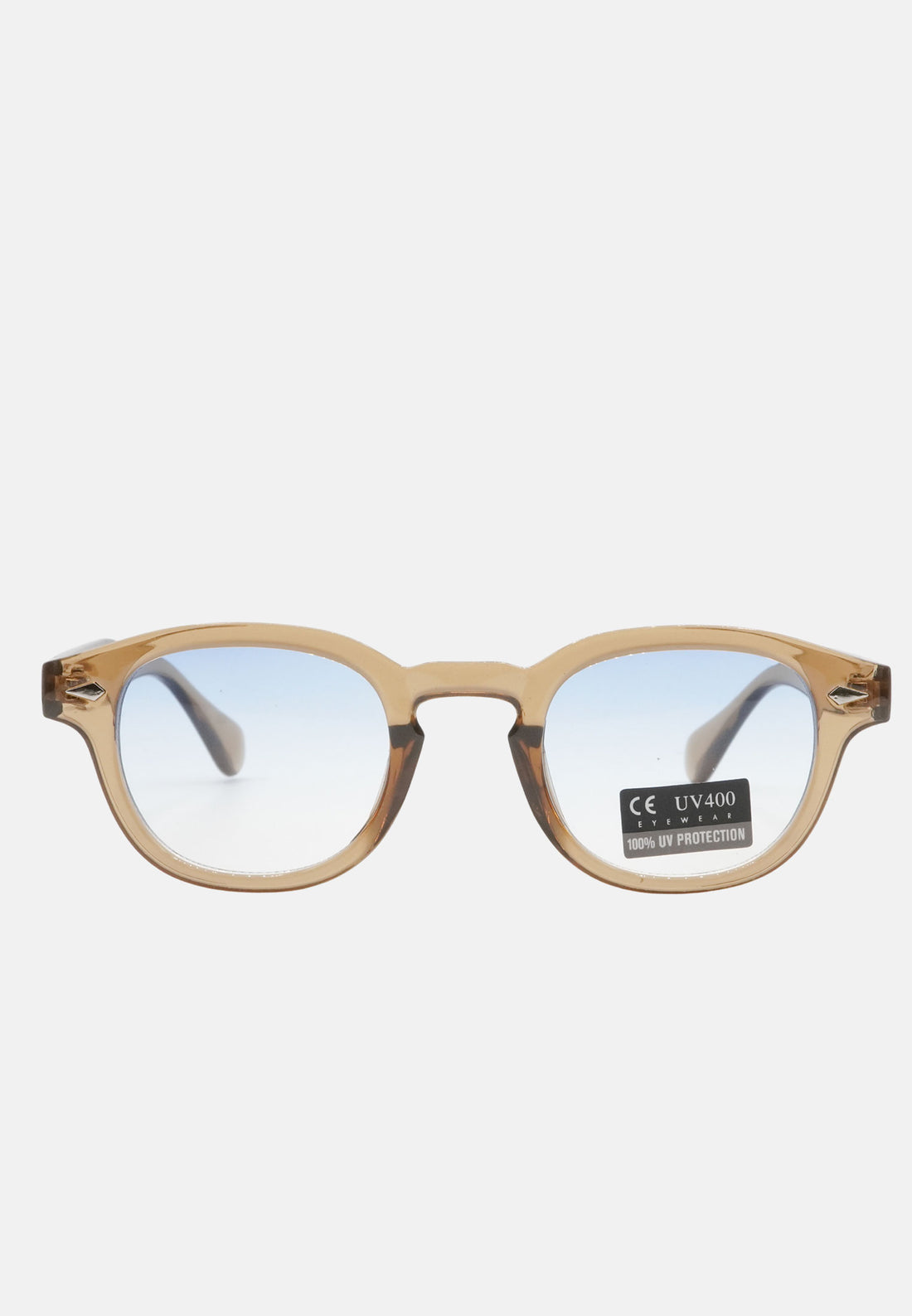 Occhiali da sole montatura trasparente