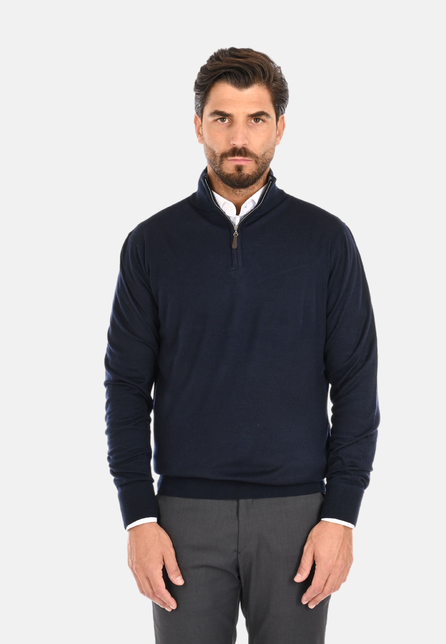Half Zip Maglioni Da Uomo Maglione Uomo Lana E Cashmere Con Mezza
