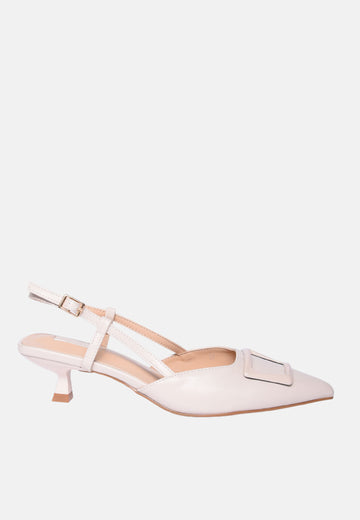 Slingback con dettaglio in rilievo