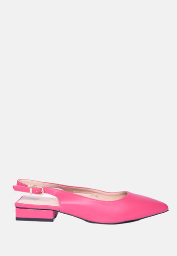 Slingback basse a punta
