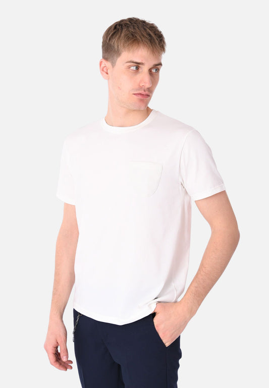 T-Shirt con taschino a contrasto