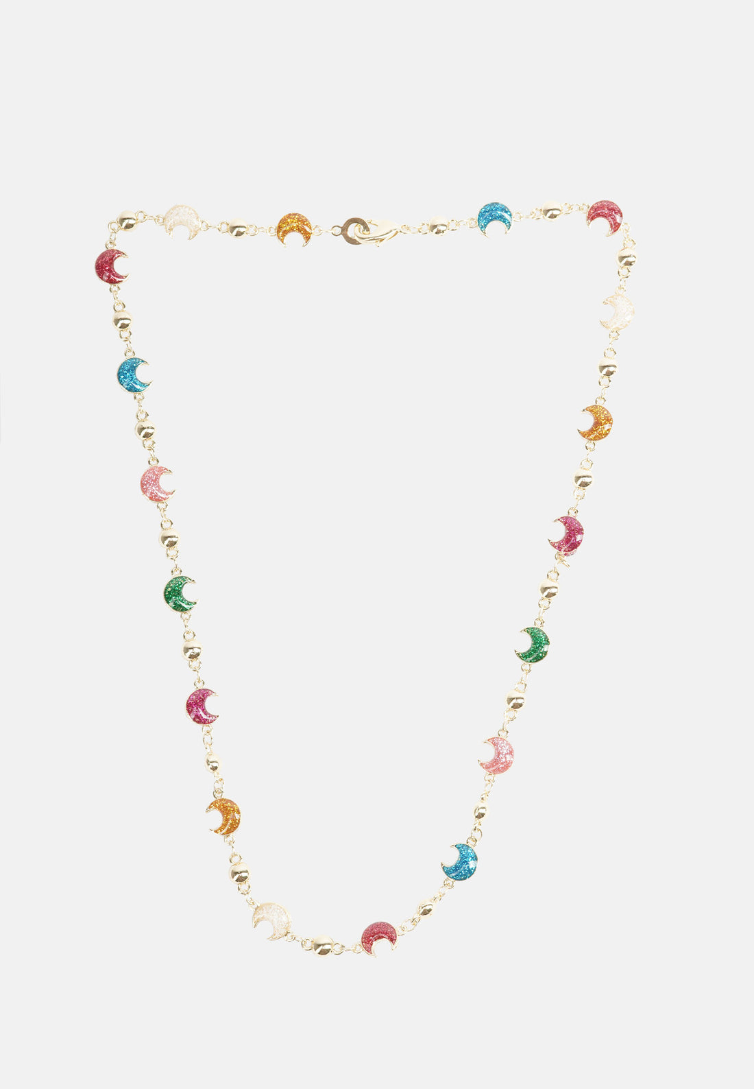 Collana lune con glitter