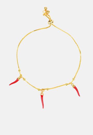 Bracelet avec cornes porte-bonheur