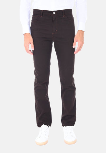 Pantaloni in gabardina smerigliata
