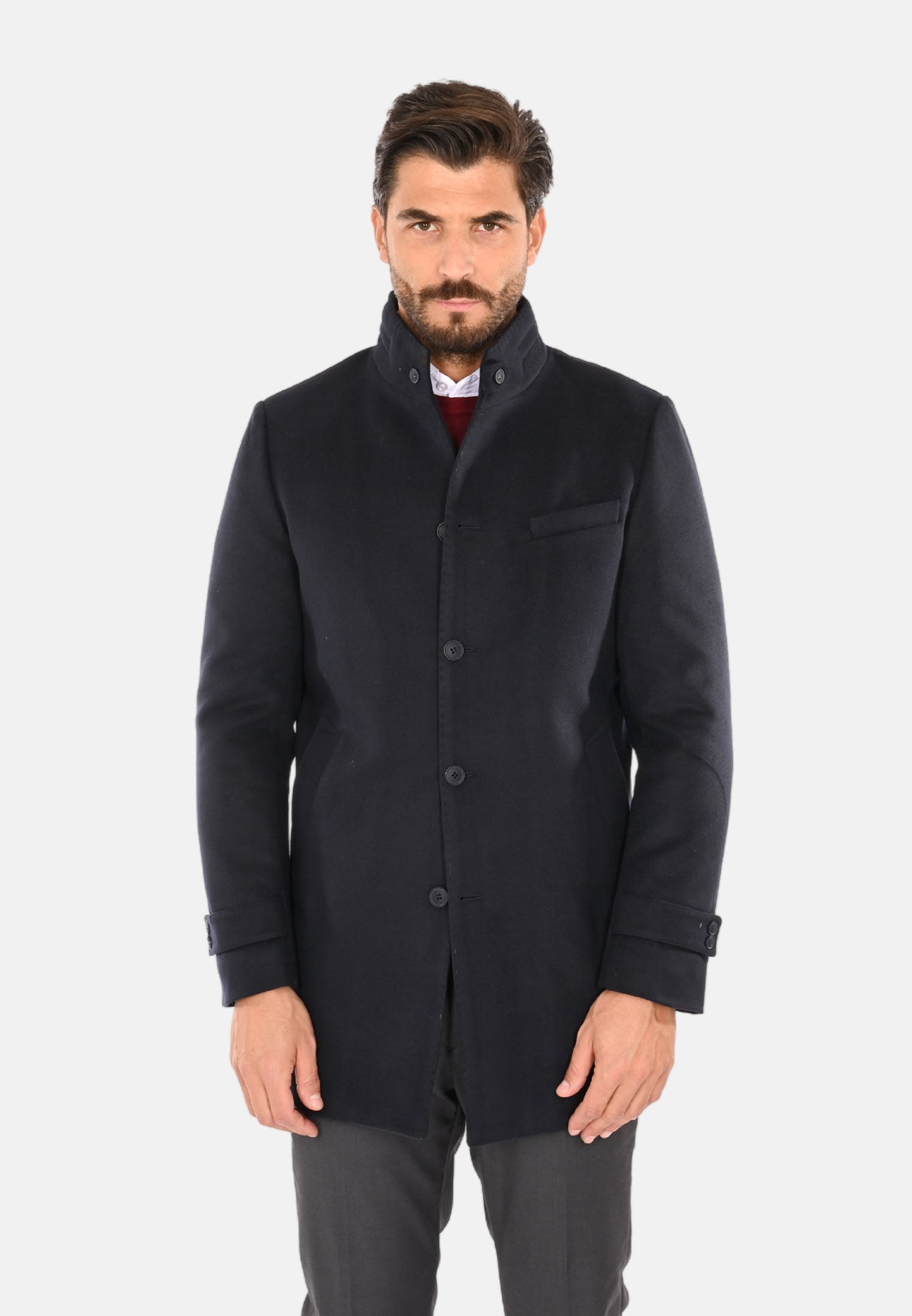 Cappotto collo coreano - Main Image