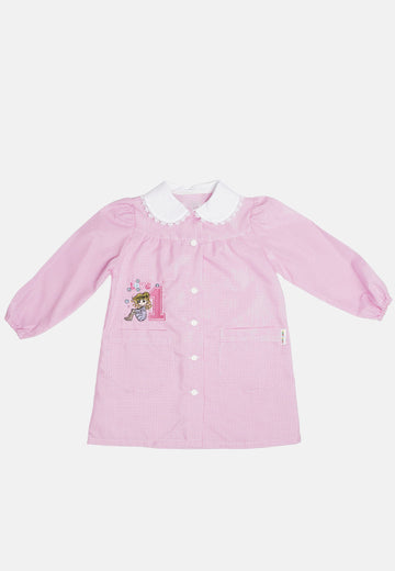 Grembiule Bimba Quadretti MN938 ragazza 1 made in italy Asilo Rosa da 2 anni a 8 anni Zalando