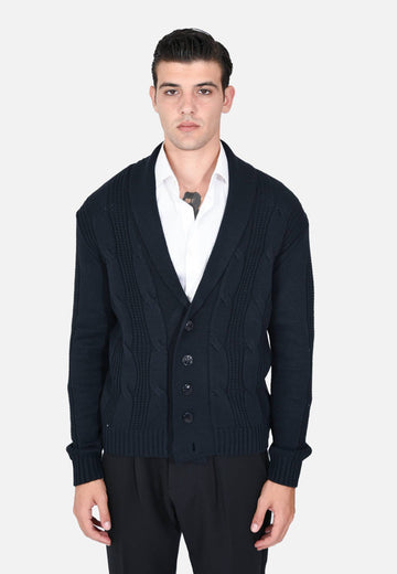 Cardigan sciallato