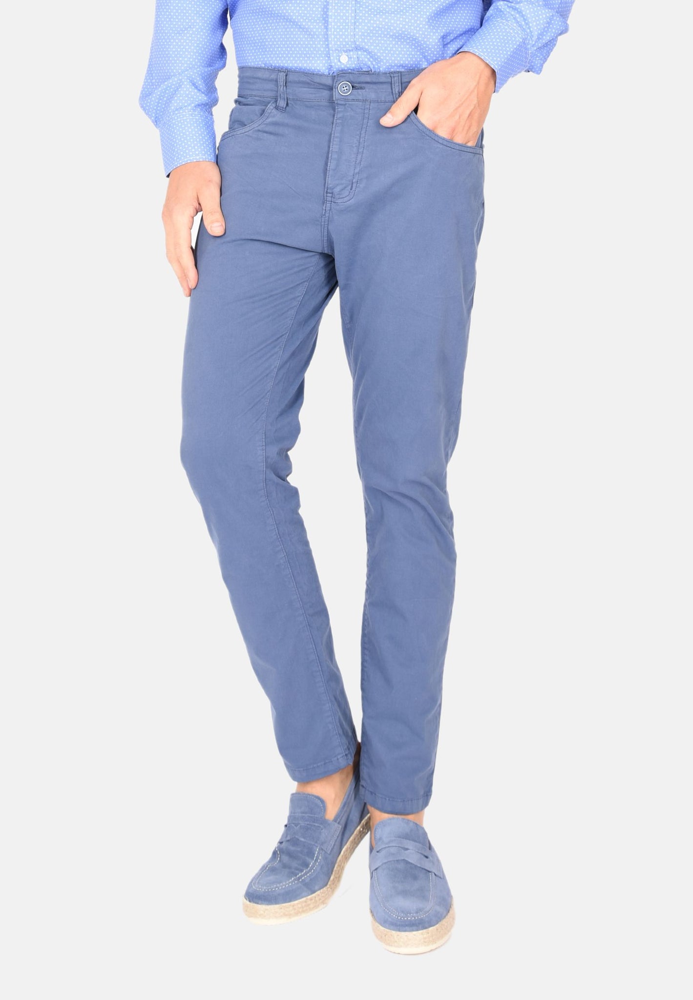 Pantalon 5 poches en coton