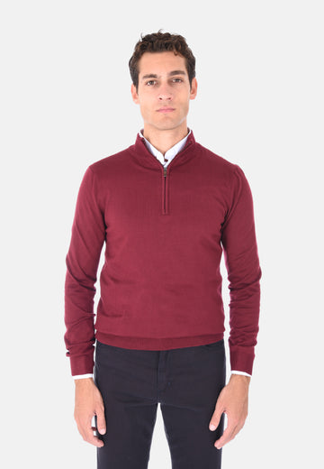 Maglione mezza zip