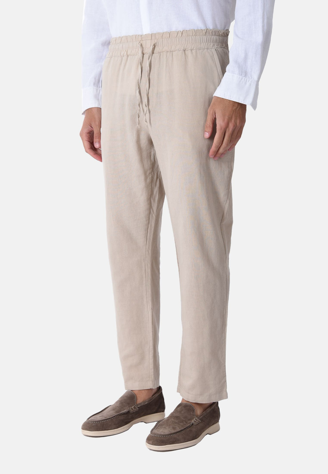 Pantalon en lin et coton