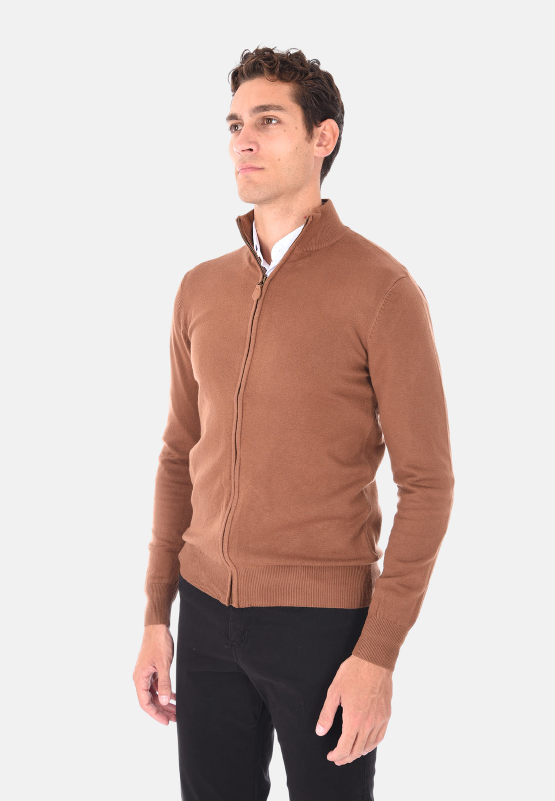 Maglione zip intera