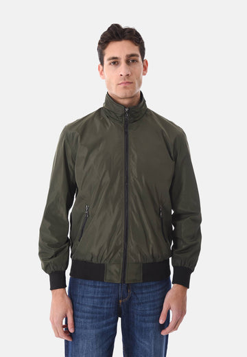 Veste imperméable avec zip noir
