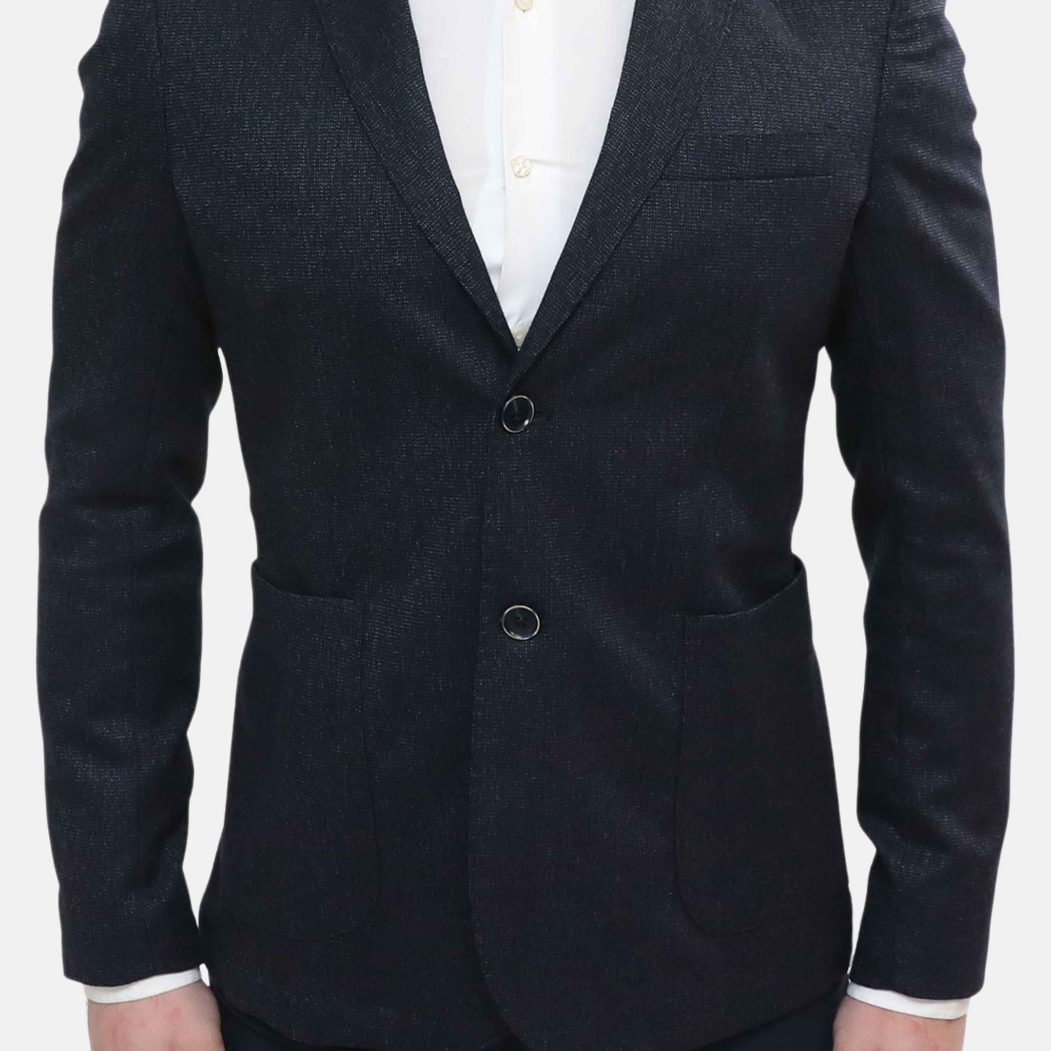Giacca in lana blu