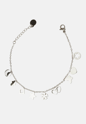 Bracelet avec pendentifs mixtes