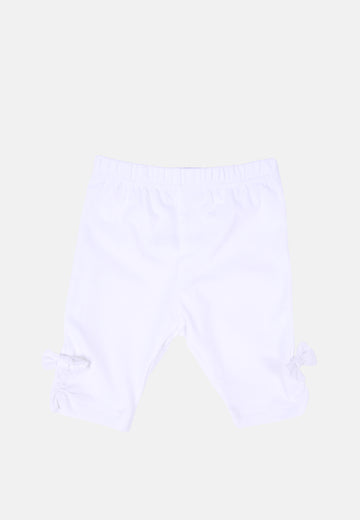 Legging 3/4 uni avec nœuds