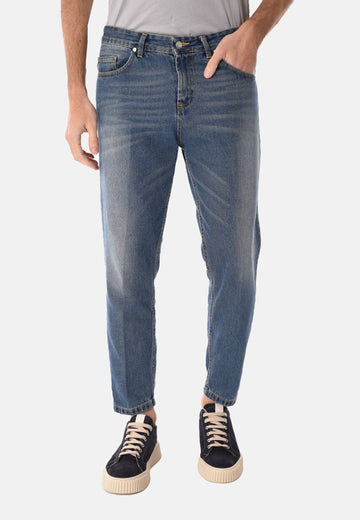 Jeans carrot fit slavato