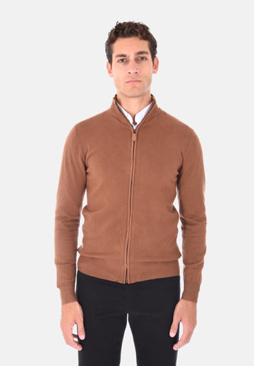 Maglione zip intera