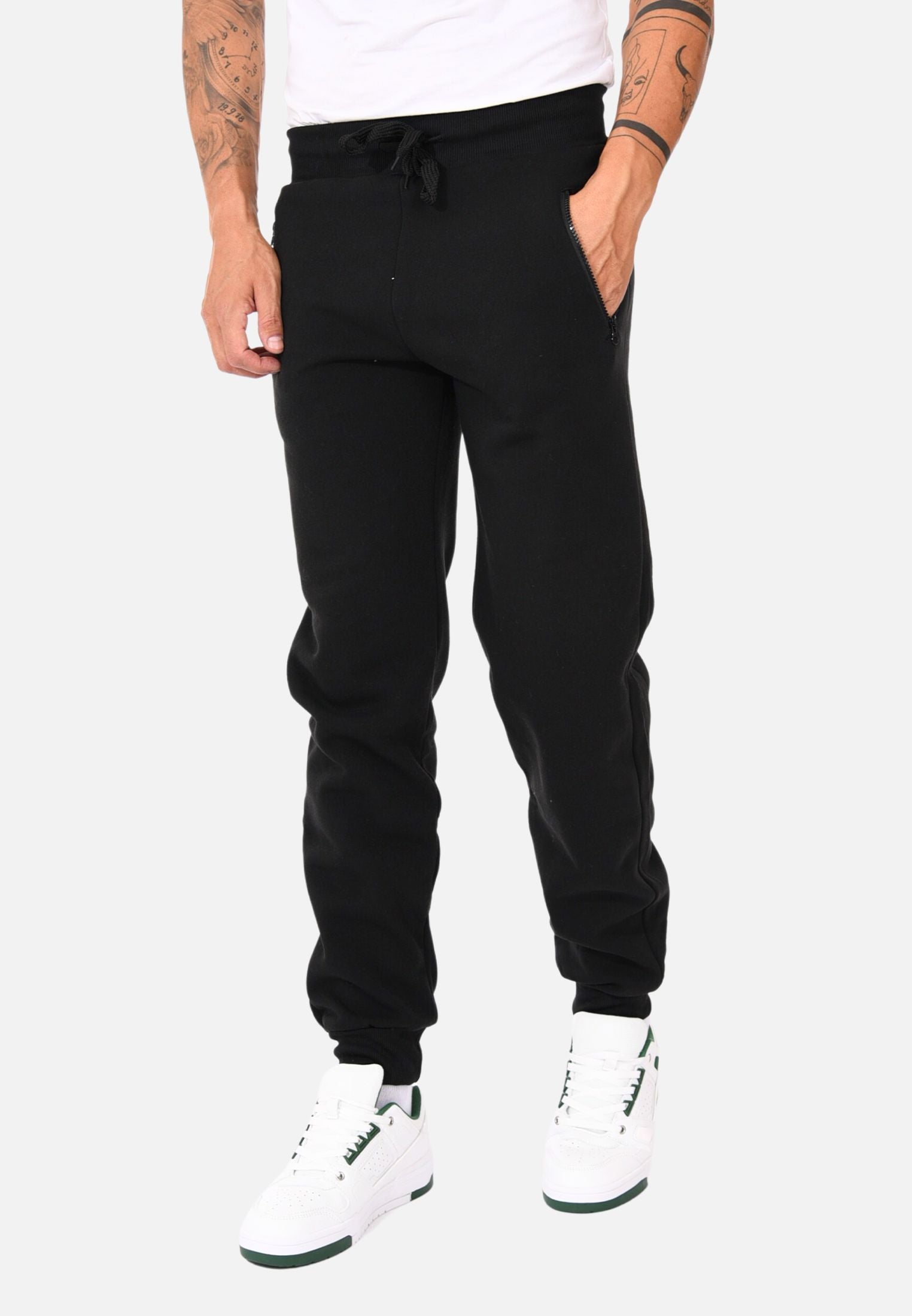 Pantaloni Di Tuta Uomo COVERI In Cotone - Con Zip E Polsino, Comfort E Stile - Foto 4