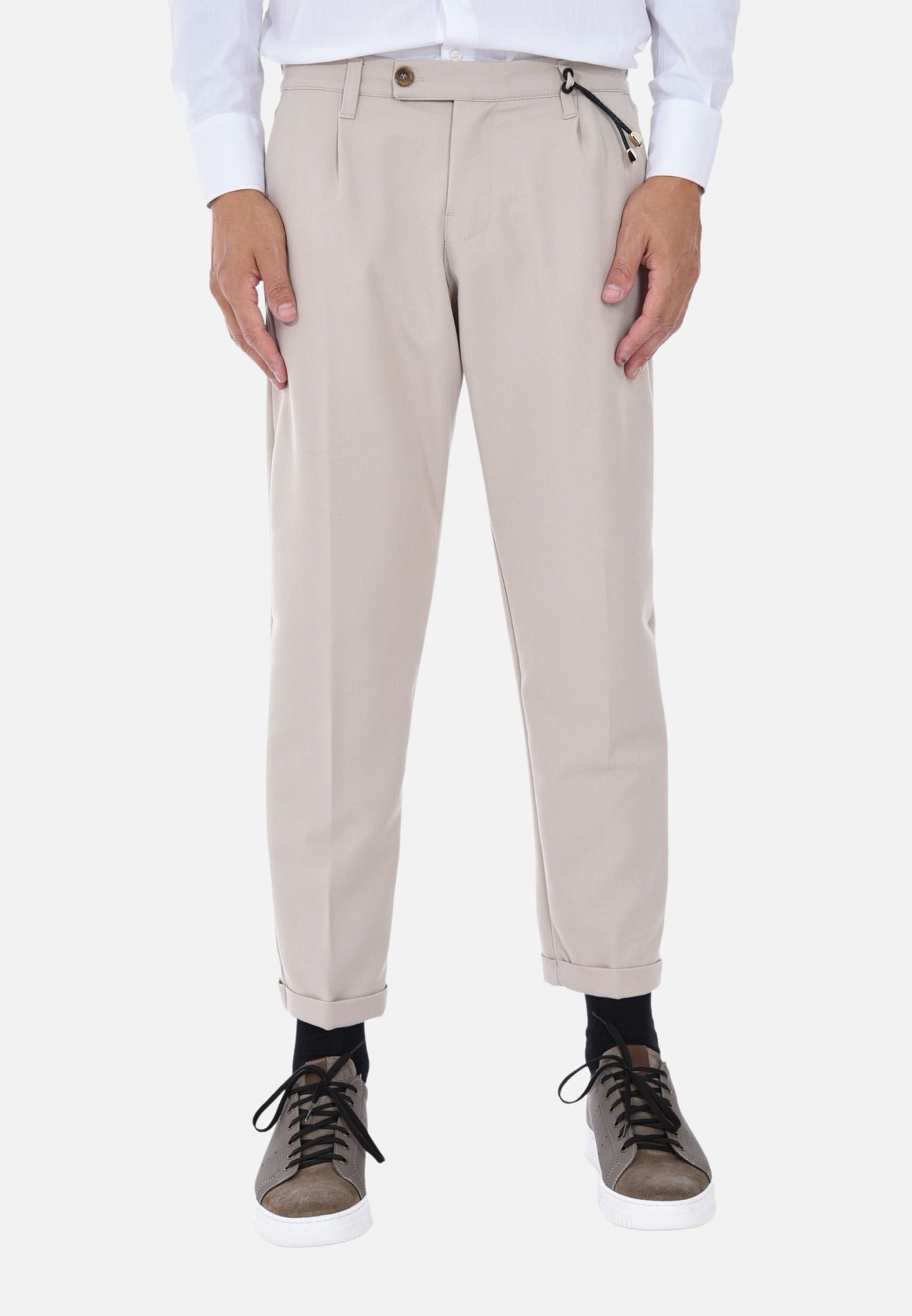 Pantalon à revers