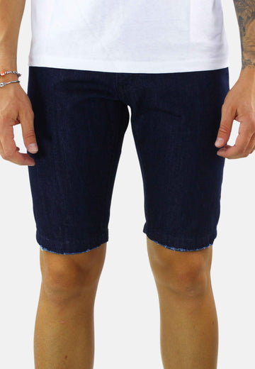 Bermuda di jeans blu scuro