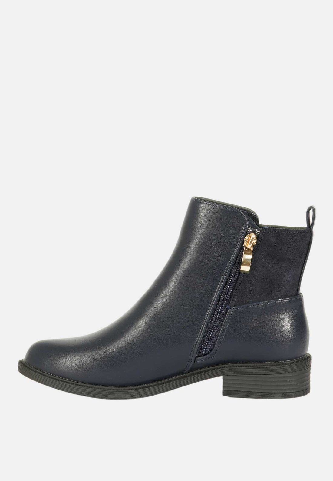 Bottines avec détail en daim