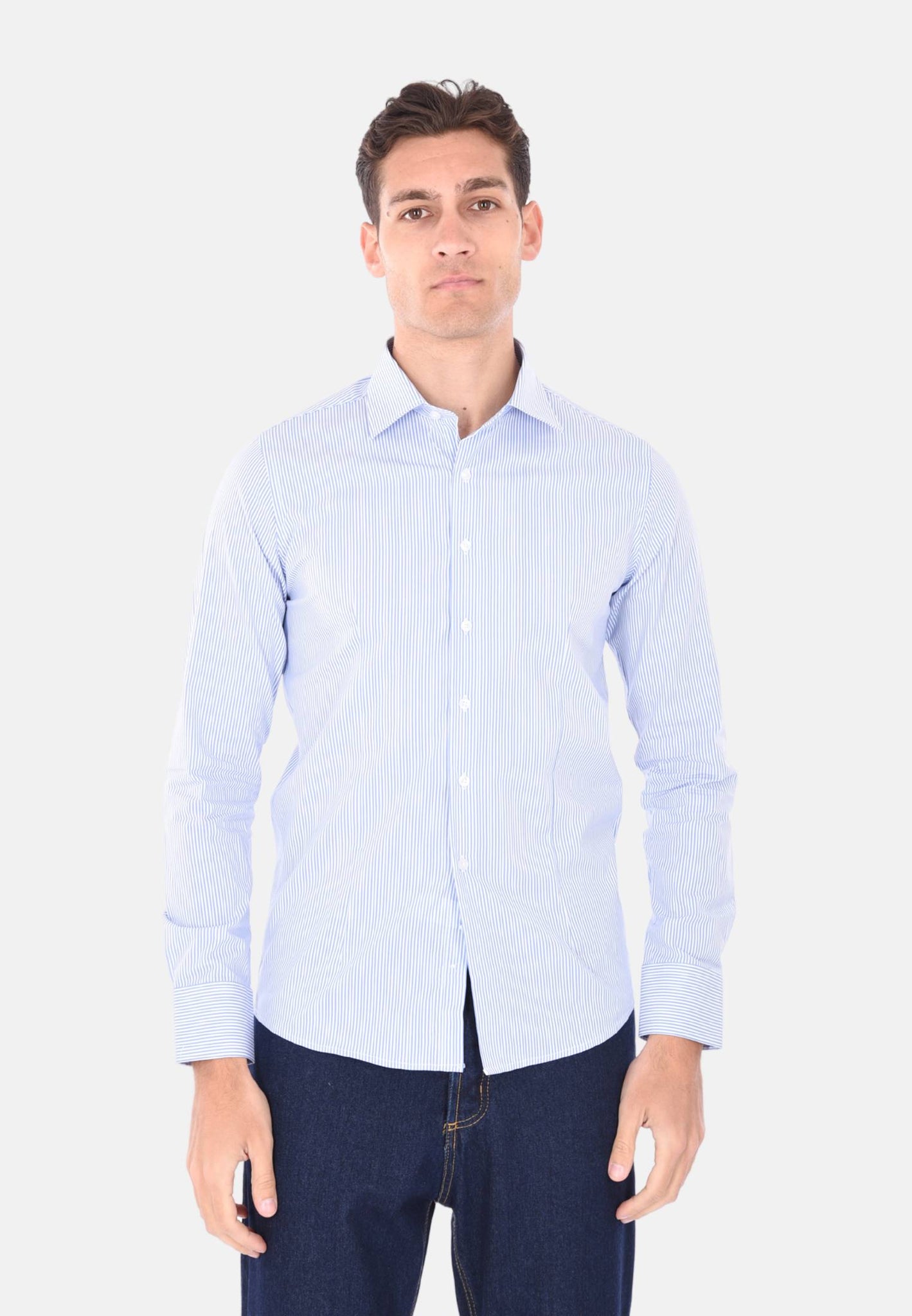 Camicia a righe strette