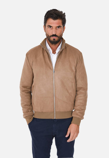Bomber en daim