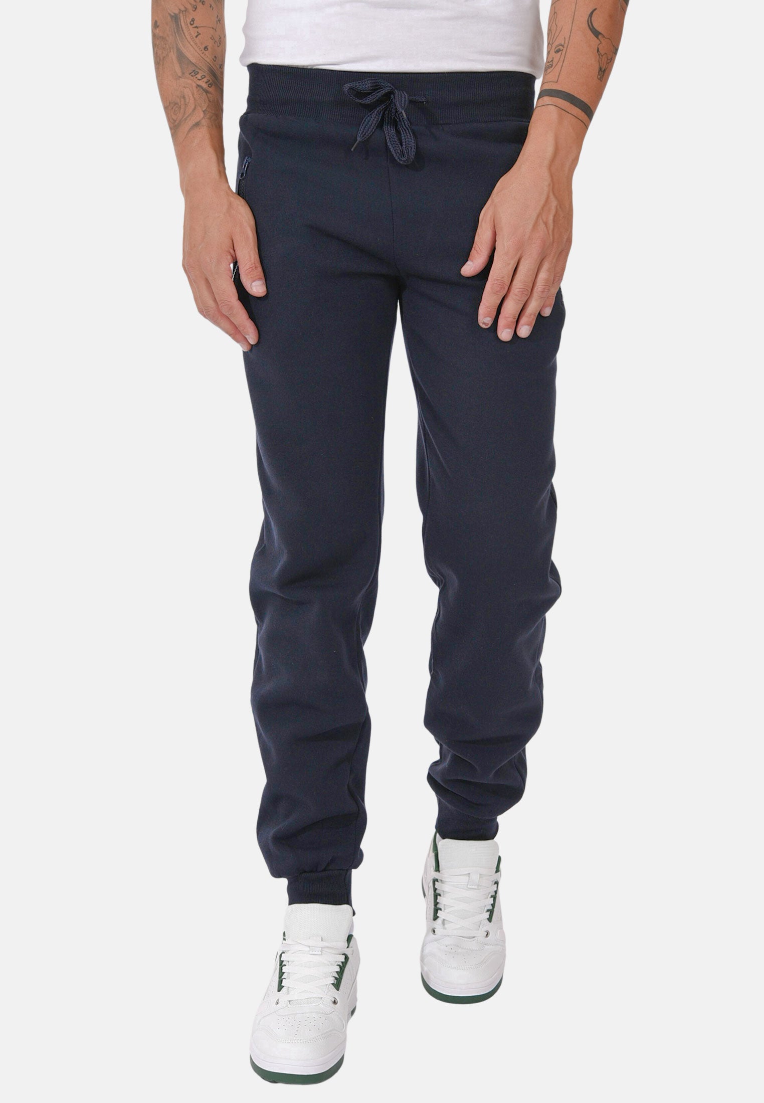 Con Zip Pantaloni Della Tuta Con Elastico Alla Caviglia Pantalone