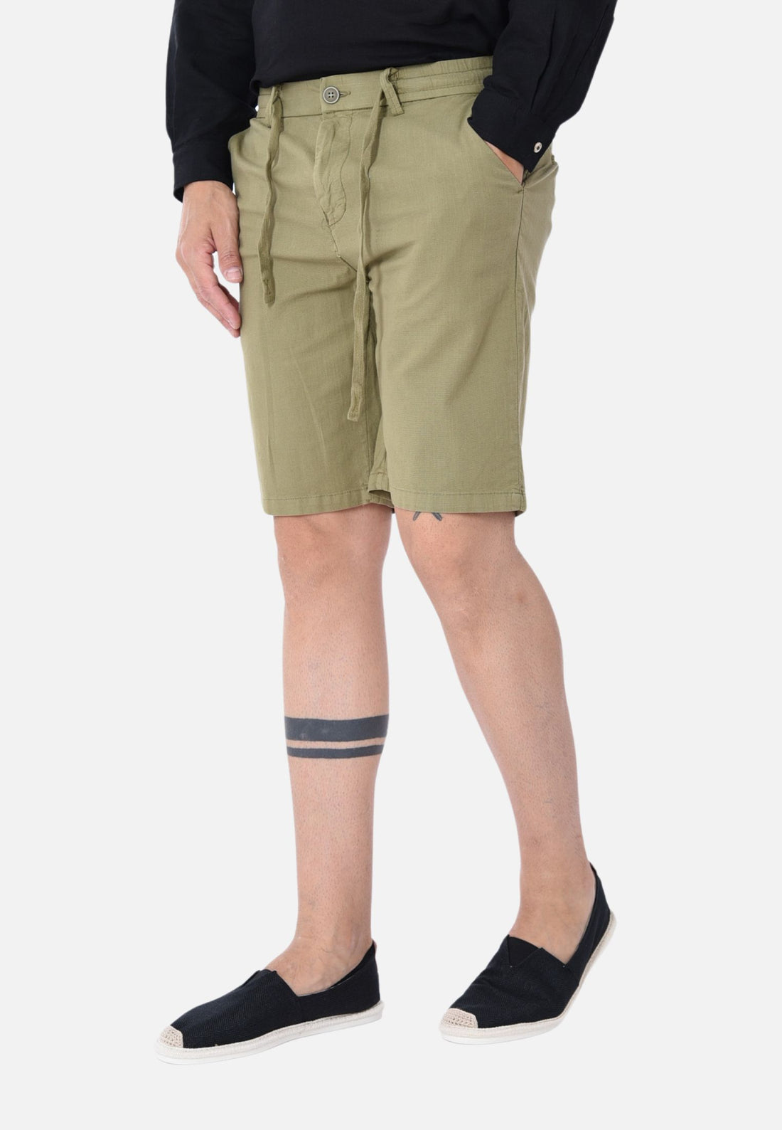 Bermuda con elastico e laccio