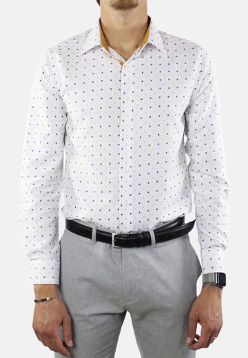 Chemise classique à micro-motifs