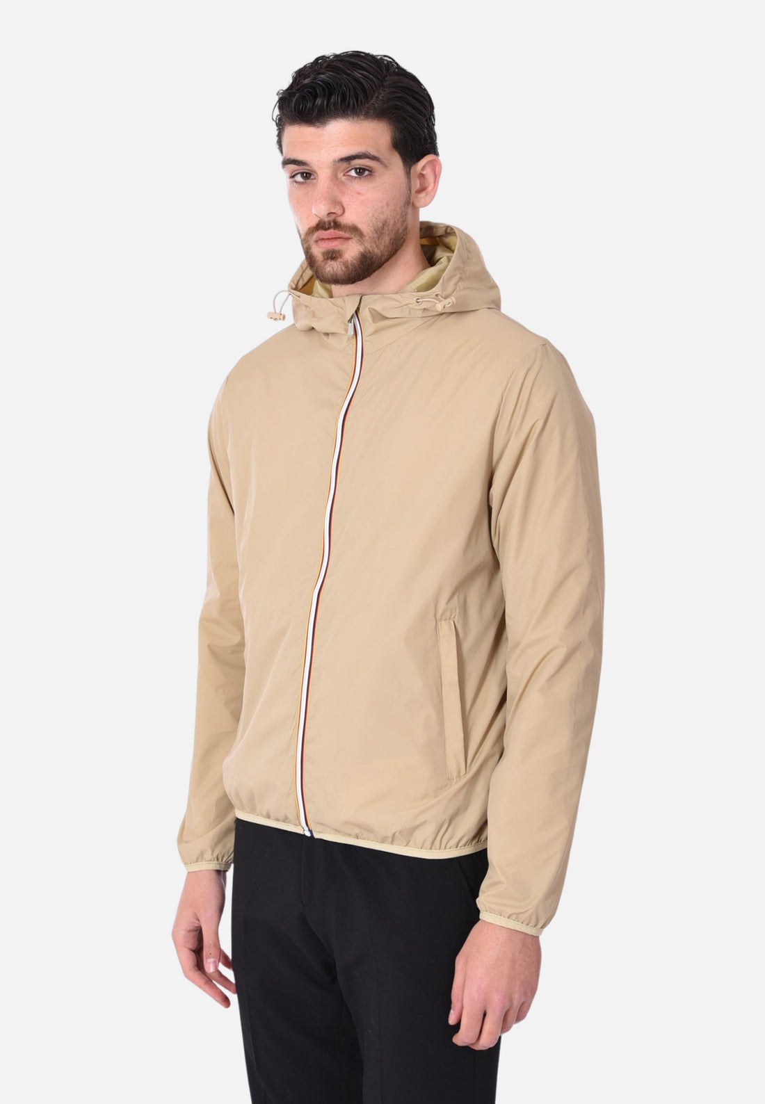 Coupe-vent avec zip coloré