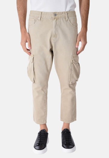 Jeans cargo in cotone