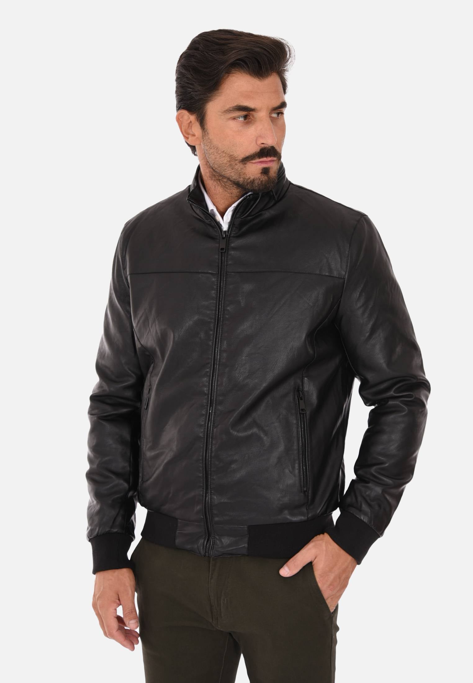 Slim Fit Chiodo Giubbotto In Pelle Copy Of Giacca Chiodo Da