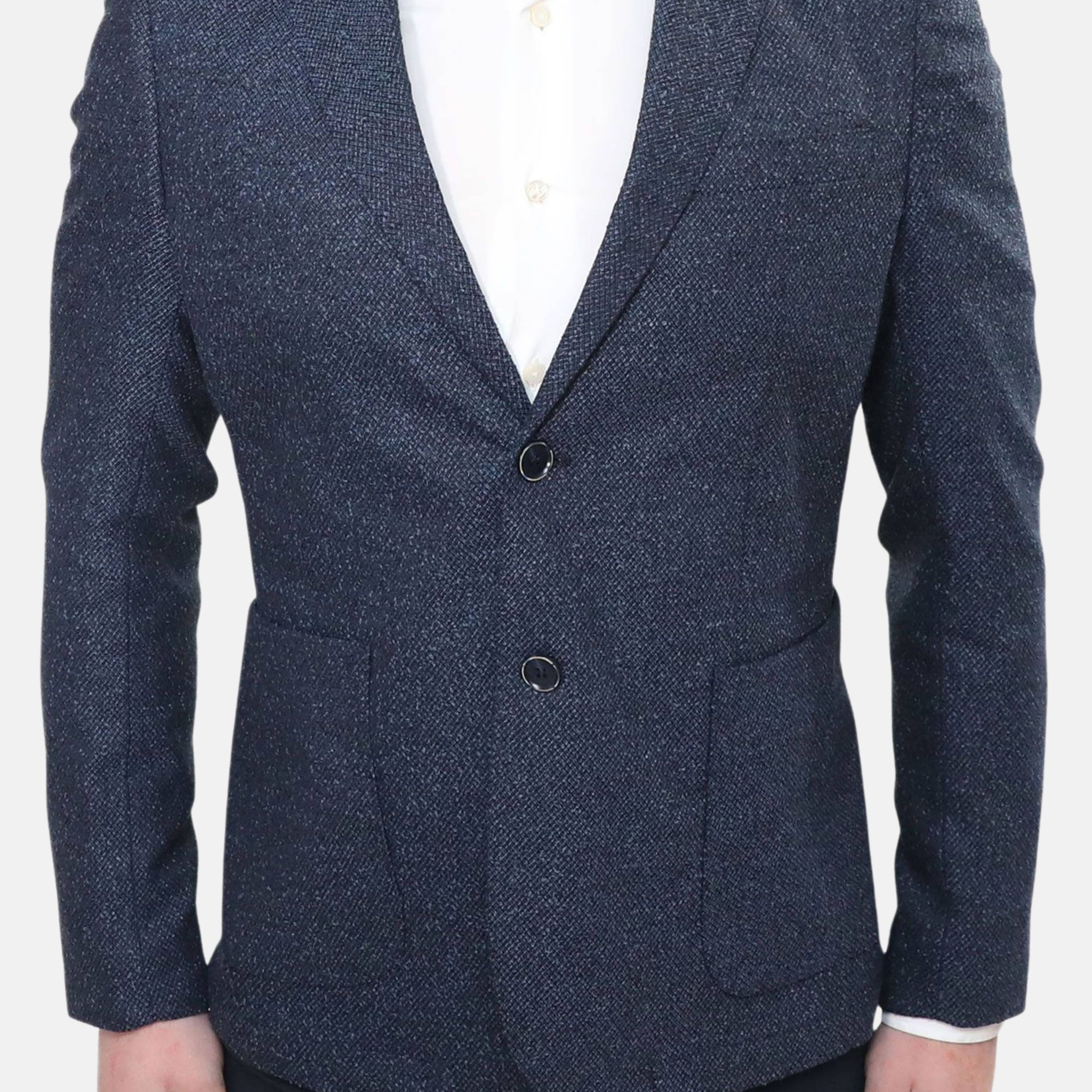 Veste en laine bleue