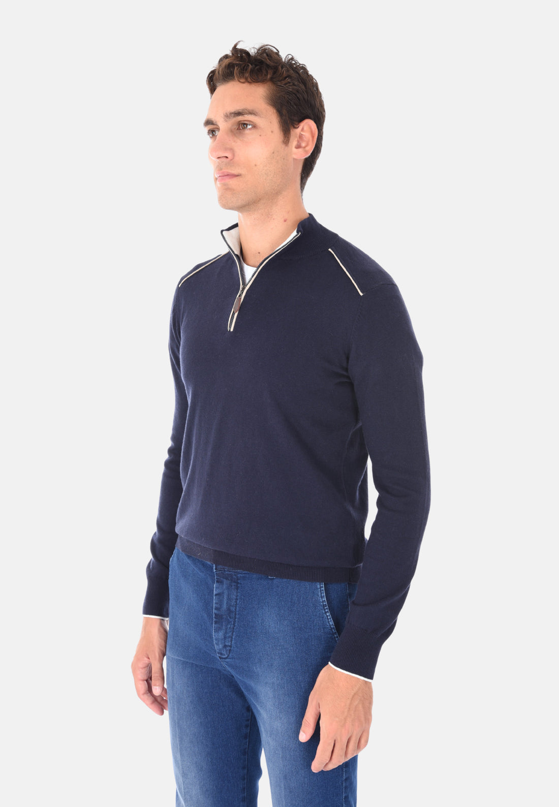 Dolcevita con mezza zip