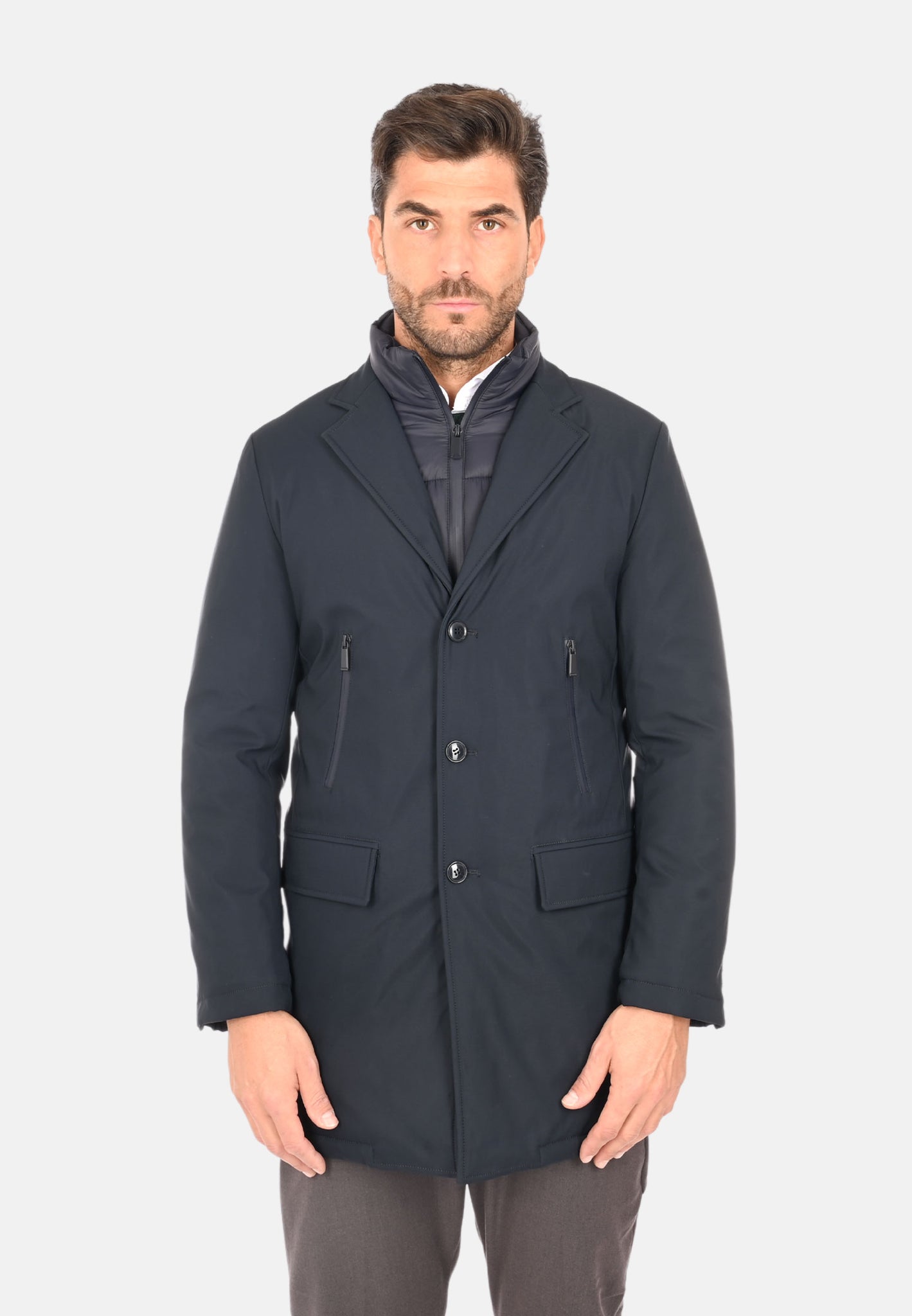 Cappotto in tessuto tecnico
