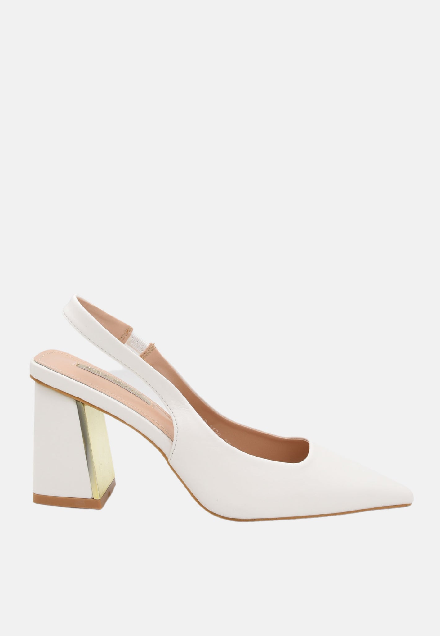 Slingback avec talon doré
