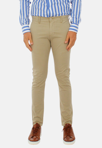 Pantalon en coton à poche américaine