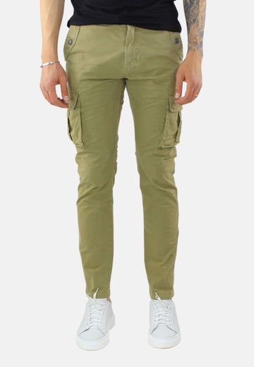 Pantalone cargo in cotone