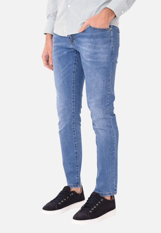 Jeans cinque tasche chiaro